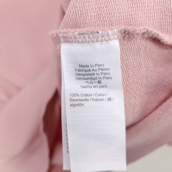 Madewell Pullover Sweatshirt Women's XS Pale Pink Long Sleeve Lightweight - Picture 8 of 9